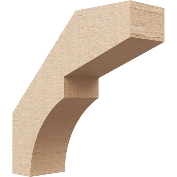 Ekena Millwork 3-inch W x 10-inch D x 10-inch H Monterey Rough Cedar Woodgrain TimberThane Knee Brace, Primed BRCUR03X10X10MONRCPR - main